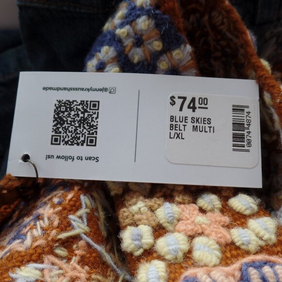 Jenny Krauss Belt EMBRODIERED &Fabric NWT L/XL - Picture 10 of 10